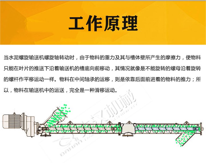 水泥螺旋輸送機原理